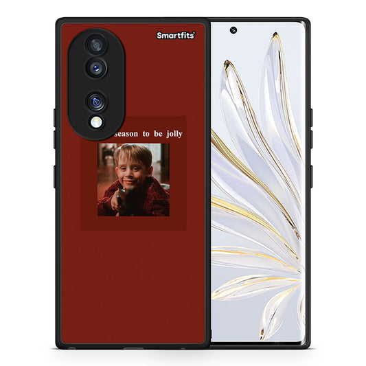 Θήκη Honor 70 5G Xmas Ultimate Spirit από τη Smartfits με σχέδιο στο πίσω μέρος και μαύρο περίβλημα | Honor 70 5G Xmas Ultimate Spirit Case with Colorful Back and Black Bezels