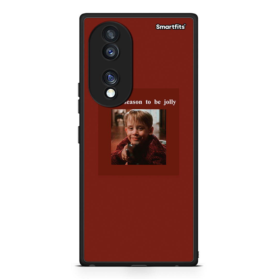 Θήκη Honor 70 5G Xmas Ultimate Spirit από τη Smartfits με σχέδιο στο πίσω μέρος και μαύρο περίβλημα | Honor 70 5G Xmas Ultimate Spirit Case with Colorful Back and Black Bezels