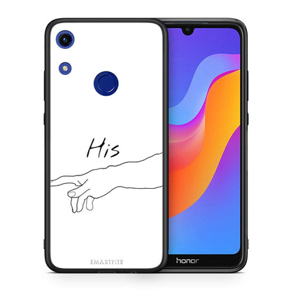 Θήκη Αγίου Βαλεντίνου Honor 8A Aeshetic Love 2 από τη Smartfits με σχέδιο στο πίσω μέρος και μαύρο περίβλημα | Honor 8A Aeshetic Love 2 case with colorful back and black bezels