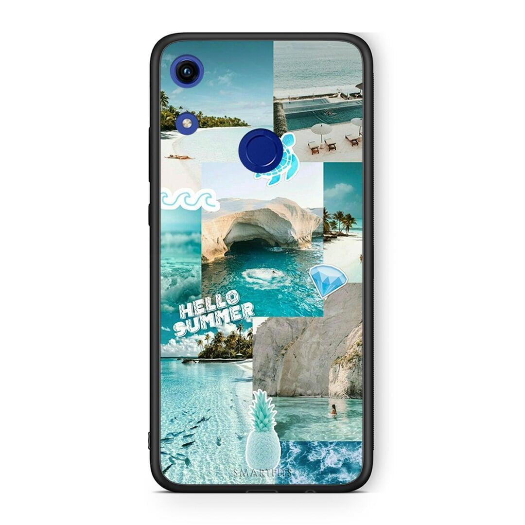 Honor 8A Aesthetic Summer Θήκη από τη Smartfits με σχέδιο στο πίσω μέρος και μαύρο περίβλημα | Smartphone case with colorful back and black bezels by Smartfits