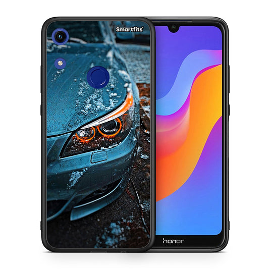 Θήκη Honor 8A Bmw E60 από τη Smartfits με σχέδιο στο πίσω μέρος και μαύρο περίβλημα | Honor 8A Bmw E60 case with colorful back and black bezels