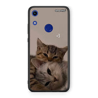 Thumbnail for Honor 8A Cats In Love Θήκη από τη Smartfits με σχέδιο στο πίσω μέρος και μαύρο περίβλημα | Smartphone case with colorful back and black bezels by Smartfits