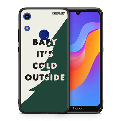 Θήκη Honor 8A Cold Outside από τη Smartfits με σχέδιο στο πίσω μέρος και μαύρο περίβλημα | Honor 8A Cold Outside case with colorful back and black bezels