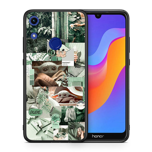 Θήκη Αγίου Βαλεντίνου Honor 8A Collage Dude από τη Smartfits με σχέδιο στο πίσω μέρος και μαύρο περίβλημα | Honor 8A Collage Dude case with colorful back and black bezels