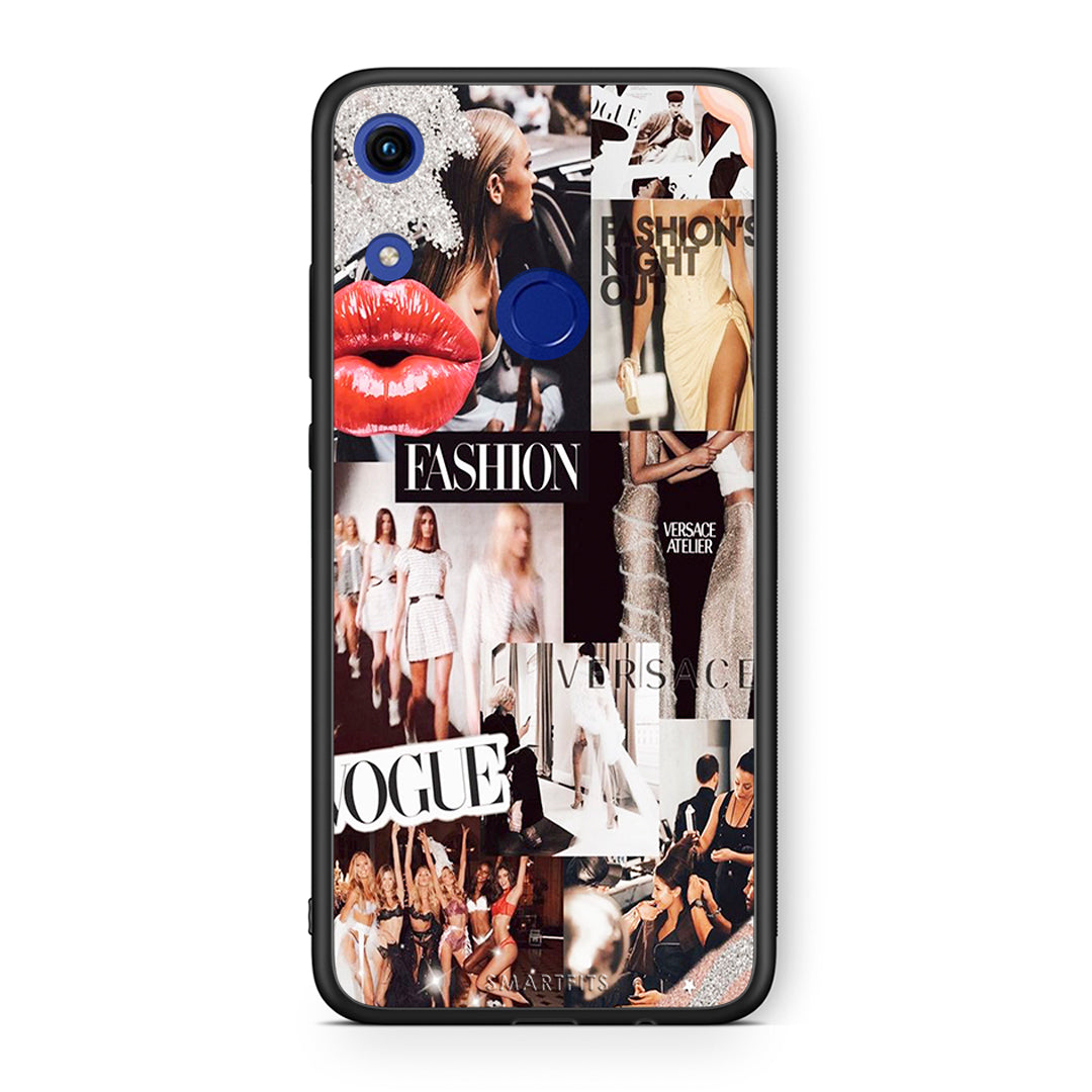 Honor 8A Collage Fashion Θήκη Αγίου Βαλεντίνου από τη Smartfits με σχέδιο στο πίσω μέρος και μαύρο περίβλημα | Smartphone case with colorful back and black bezels by Smartfits