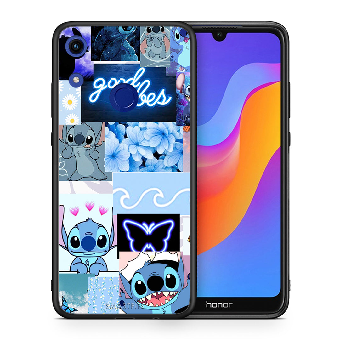 Θήκη Αγίου Βαλεντίνου Honor 8A Collage Good Vibes από τη Smartfits με σχέδιο στο πίσω μέρος και μαύρο περίβλημα | Honor 8A Collage Good Vibes case with colorful back and black bezels