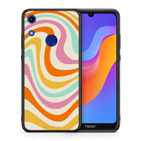 Thumbnail for Θήκη Honor 8A Colourful Waves από τη Smartfits με σχέδιο στο πίσω μέρος και μαύρο περίβλημα | Honor 8A Colourful Waves case with colorful back and black bezels