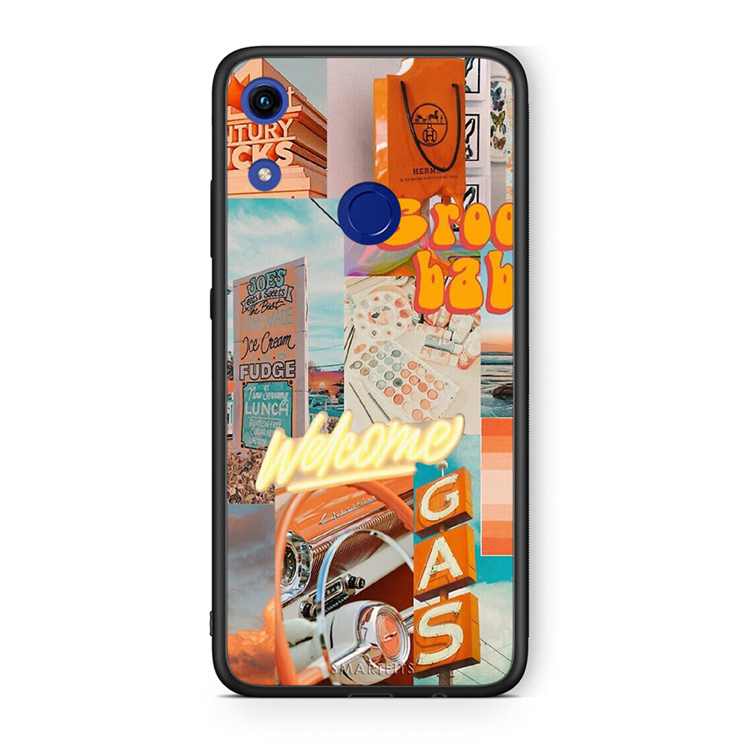 Honor 8A Groovy Babe Θήκη Αγίου Βαλεντίνου από τη Smartfits με σχέδιο στο πίσω μέρος και μαύρο περίβλημα | Smartphone case with colorful back and black bezels by Smartfits