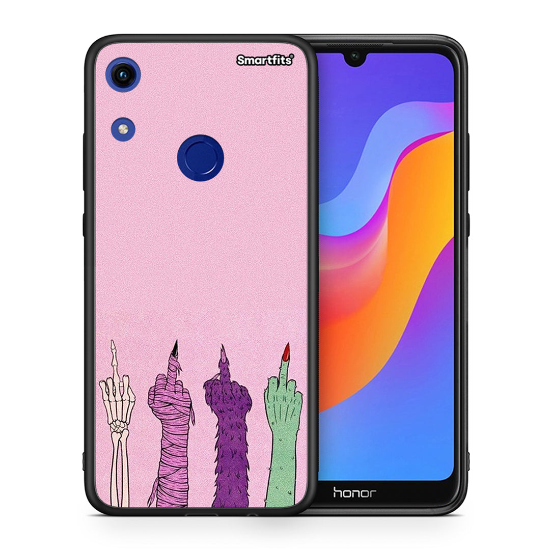 Θήκη Honor 8A Halloween Be A Lady από τη Smartfits με σχέδιο στο πίσω μέρος και μαύρο περίβλημα | Honor 8A Halloween Be A Lady case with colorful back and black bezels