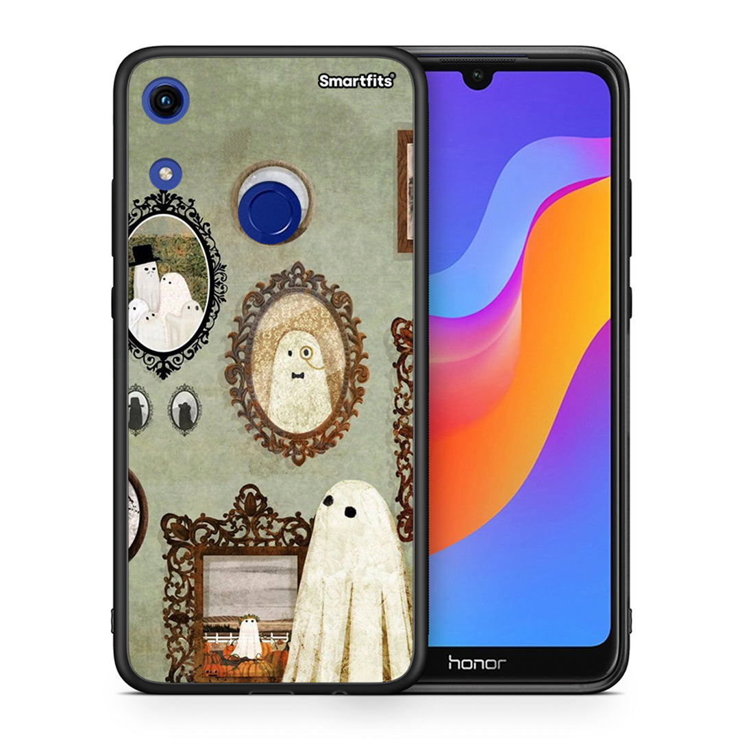 Θήκη Honor 8A Halloween Ghost Season από τη Smartfits με σχέδιο στο πίσω μέρος και μαύρο περίβλημα | Honor 8A Halloween Ghost Season case with colorful back and black bezels