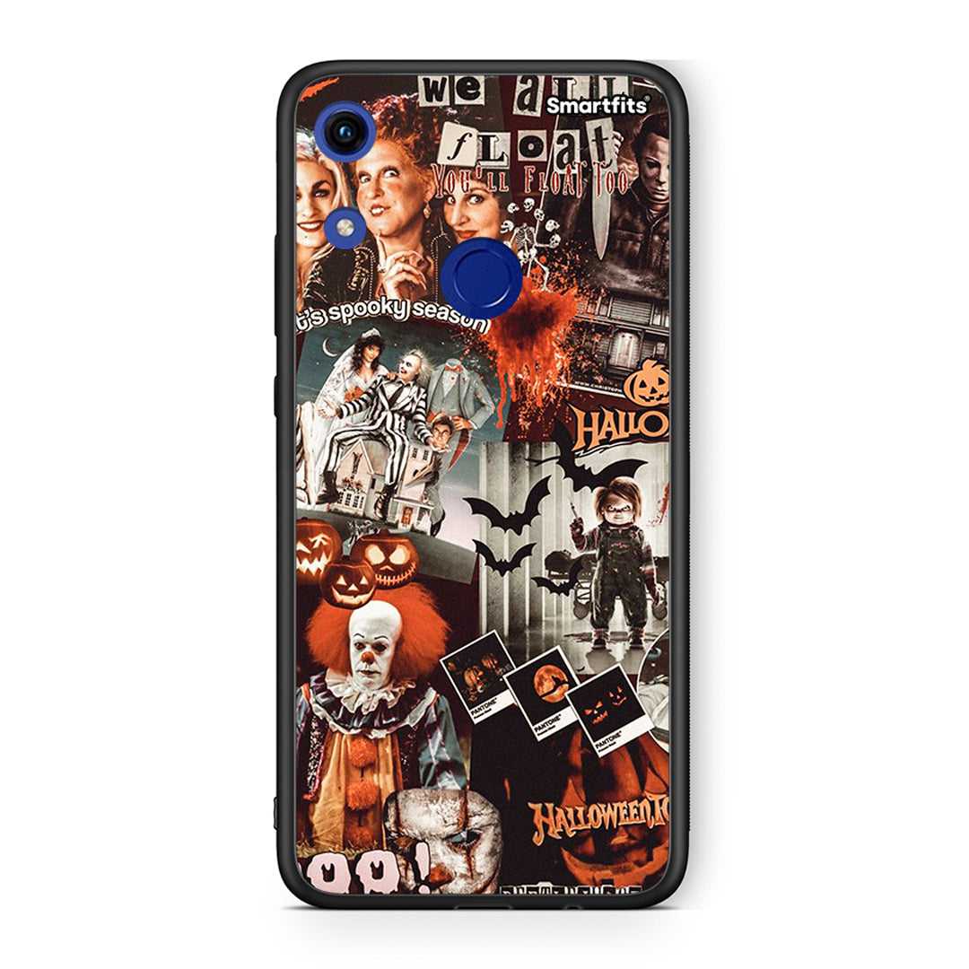 Honor 8A Halloween Spooky Season Θήκη από τη Smartfits με σχέδιο στο πίσω μέρος και μαύρο περίβλημα | Smartphone case with colorful back and black bezels by Smartfits