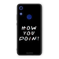 Thumbnail for Honor 8A How You Doin θήκη από τη Smartfits με σχέδιο στο πίσω μέρος και μαύρο περίβλημα | Smartphone case with colorful back and black bezels by Smartfits