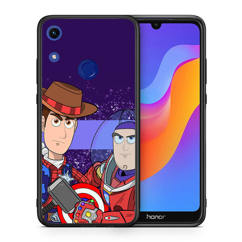 Θήκη Honor 8A Infinity Story από τη Smartfits με σχέδιο στο πίσω μέρος και μαύρο περίβλημα | Honor 8A Infinity Story case with colorful back and black bezels