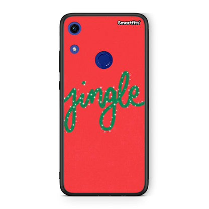 Huawei Honor 8A Jingle Xmas θήκη από τη Smartfits με σχέδιο στο πίσω μέρος και μαύρο περίβλημα | Smartphone case with colorful back and black bezels by Smartfits