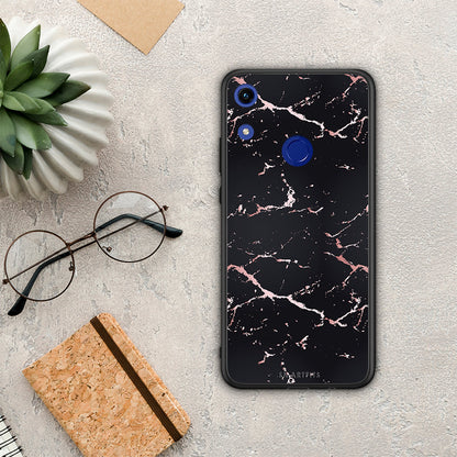 Marble Black Rosegold - Honor 8A θήκη