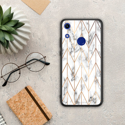 Marble Gold Geometric - Honor 8A θήκη