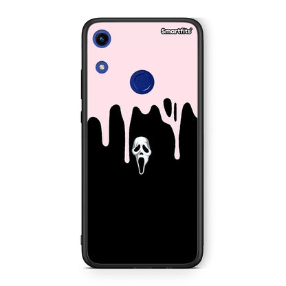 Honor 8A Melting Halloween Mask Θήκη από τη Smartfits με σχέδιο στο πίσω μέρος και μαύρο περίβλημα | Smartphone case with colorful back and black bezels by Smartfits