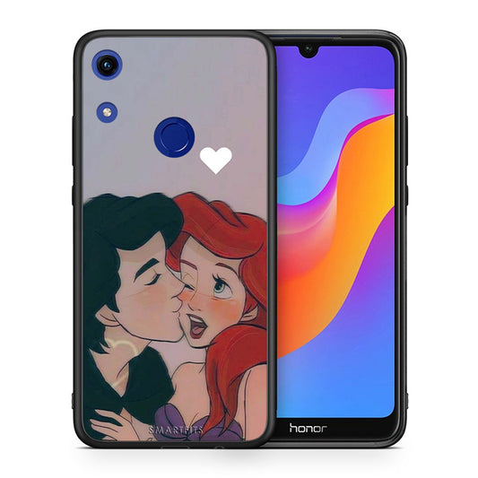 Θήκη Αγίου Βαλεντίνου Honor 8A Mermaid Love από τη Smartfits με σχέδιο στο πίσω μέρος και μαύρο περίβλημα | Honor 8A Mermaid Love case with colorful back and black bezels