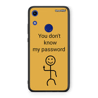 Thumbnail for Honor 8A My Password Θήκη από τη Smartfits με σχέδιο στο πίσω μέρος και μαύρο περίβλημα | Smartphone case with colorful back and black bezels by Smartfits