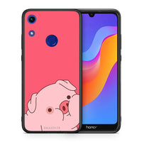 Thumbnail for Θήκη Αγίου Βαλεντίνου Honor 8A Pig Love 1 από τη Smartfits με σχέδιο στο πίσω μέρος και μαύρο περίβλημα | Honor 8A Pig Love 1 case with colorful back and black bezels