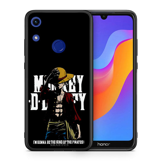 Θήκη Honor 8A Pirate King από τη Smartfits με σχέδιο στο πίσω μέρος και μαύρο περίβλημα | Honor 8A Pirate King case with colorful back and black bezels