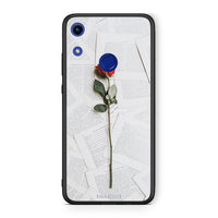 Thumbnail for Honor 8A Red Rose θήκη από τη Smartfits με σχέδιο στο πίσω μέρος και μαύρο περίβλημα | Smartphone case with colorful back and black bezels by Smartfits