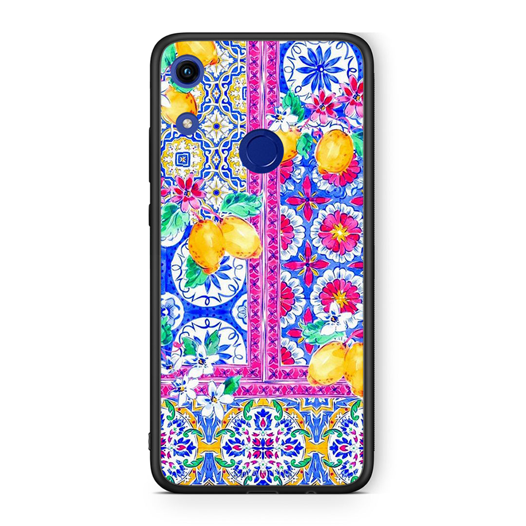 Honor 8A Retro Spring θήκη από τη Smartfits με σχέδιο στο πίσω μέρος και μαύρο περίβλημα | Smartphone case with colorful back and black bezels by Smartfits
