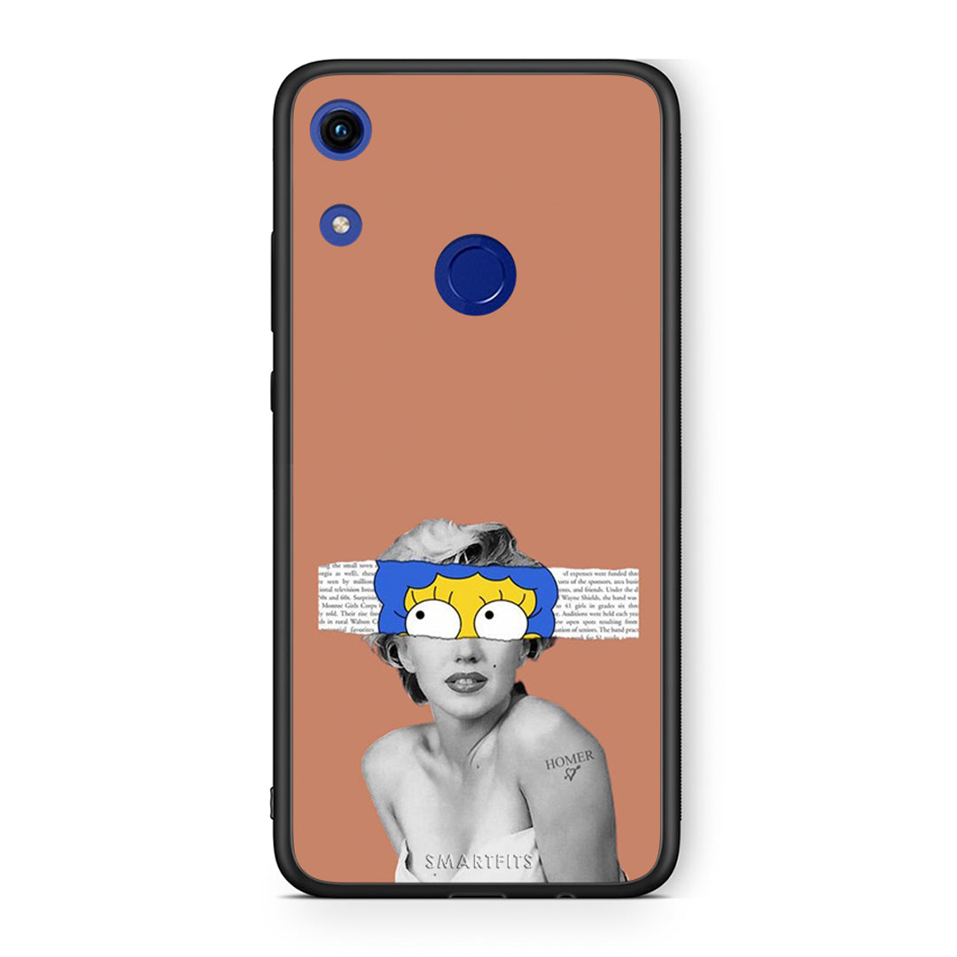 Honor 8A Sim Merilyn θήκη από τη Smartfits με σχέδιο στο πίσω μέρος και μαύρο περίβλημα | Smartphone case with colorful back and black bezels by Smartfits