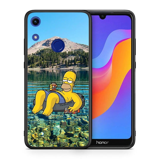 Θήκη Honor 8A Summer Happiness από τη Smartfits με σχέδιο στο πίσω μέρος και μαύρο περίβλημα | Honor 8A Summer Happiness case with colorful back and black bezels