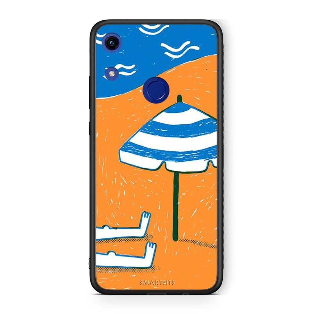 Honor 8A Summering Θήκη από τη Smartfits με σχέδιο στο πίσω μέρος και μαύρο περίβλημα | Smartphone case with colorful back and black bezels by Smartfits