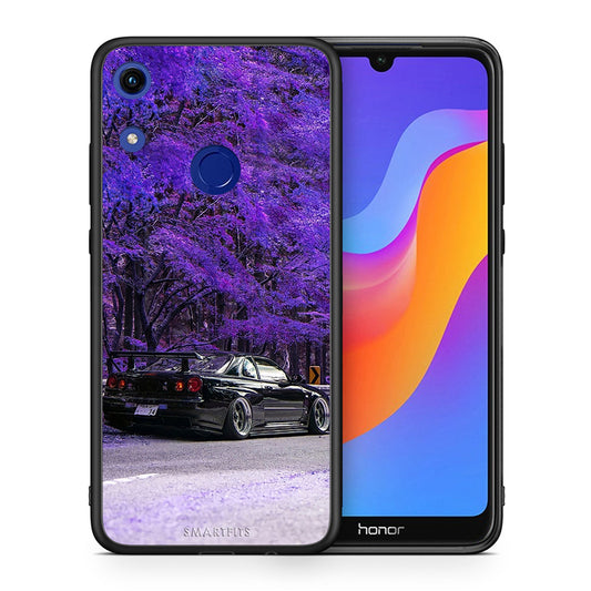 Θήκη Αγίου Βαλεντίνου Honor 8A Super Car από τη Smartfits με σχέδιο στο πίσω μέρος και μαύρο περίβλημα | Honor 8A Super Car case with colorful back and black bezels