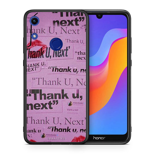 Θήκη Αγίου Βαλεντίνου Honor 8A Thank You Next από τη Smartfits με σχέδιο στο πίσω μέρος και μαύρο περίβλημα | Honor 8A Thank You Next case with colorful back and black bezels
