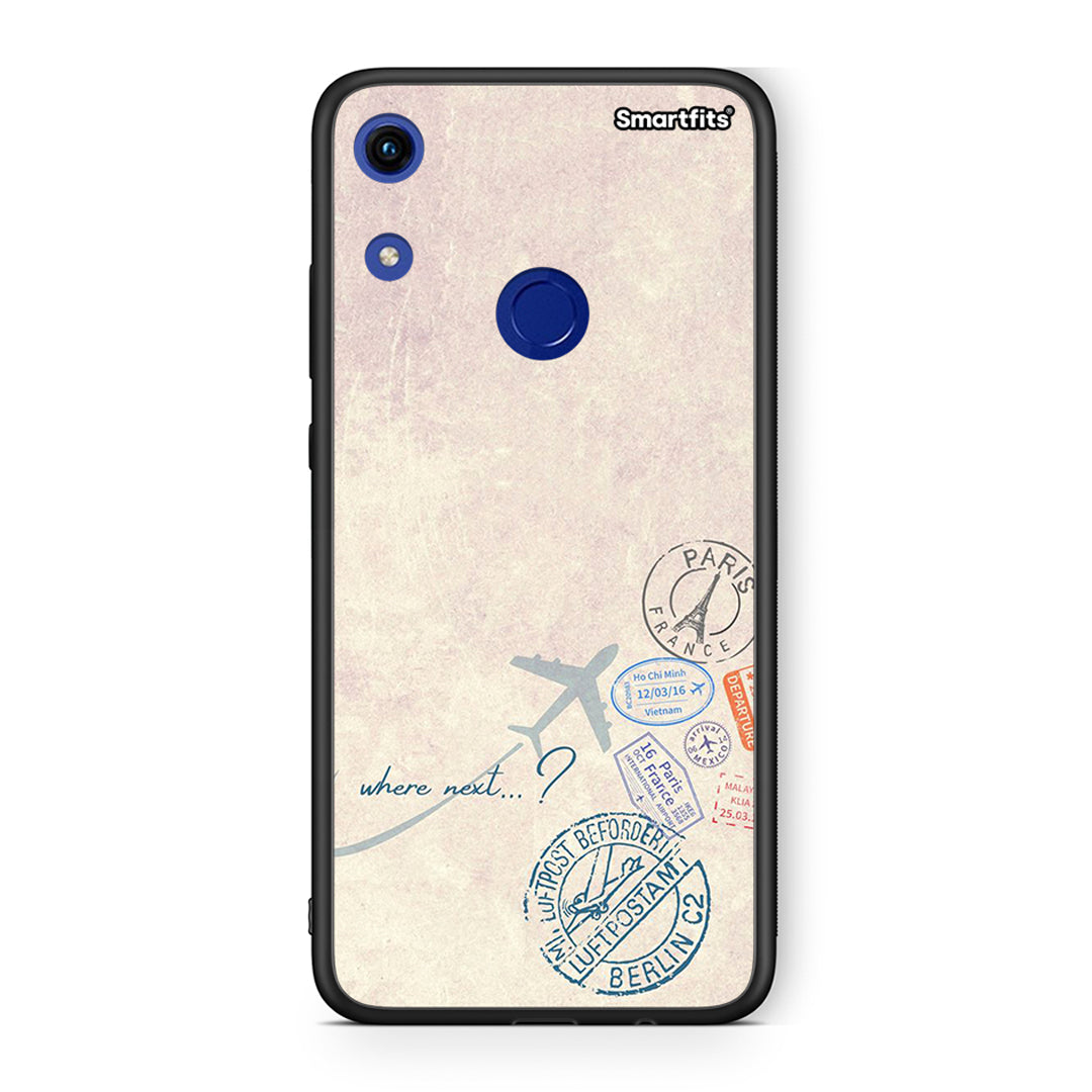 Honor 8A Where Next Θήκη από τη Smartfits με σχέδιο στο πίσω μέρος και μαύρο περίβλημα | Smartphone case with colorful back and black bezels by Smartfits