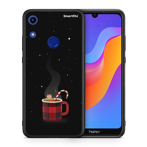 Θήκη Honor 8A Xmas Bathing από τη Smartfits με σχέδιο στο πίσω μέρος και μαύρο περίβλημα | Honor 8A Xmas Bathing case with colorful back and black bezels
