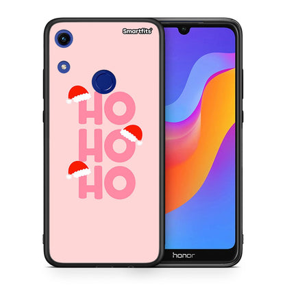 Θήκη Honor 8A Xmas Ho Ho Ho από τη Smartfits με σχέδιο στο πίσω μέρος και μαύρο περίβλημα | Honor 8A Xmas Ho Ho Ho case with colorful back and black bezels
