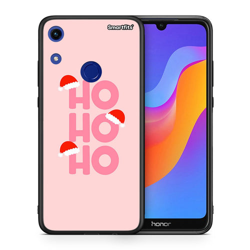 Θήκη Honor 8A Xmas Ho Ho Ho από τη Smartfits με σχέδιο στο πίσω μέρος και μαύρο περίβλημα | Honor 8A Xmas Ho Ho Ho case with colorful back and black bezels