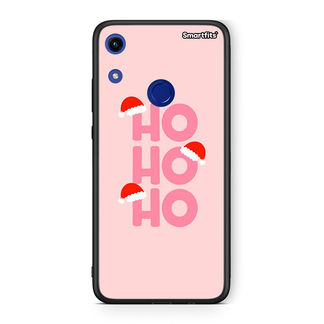 Huawei Honor 8A Xmas Ho Ho Ho θήκη από τη Smartfits με σχέδιο στο πίσω μέρος και μαύρο περίβλημα | Smartphone case with colorful back and black bezels by Smartfits