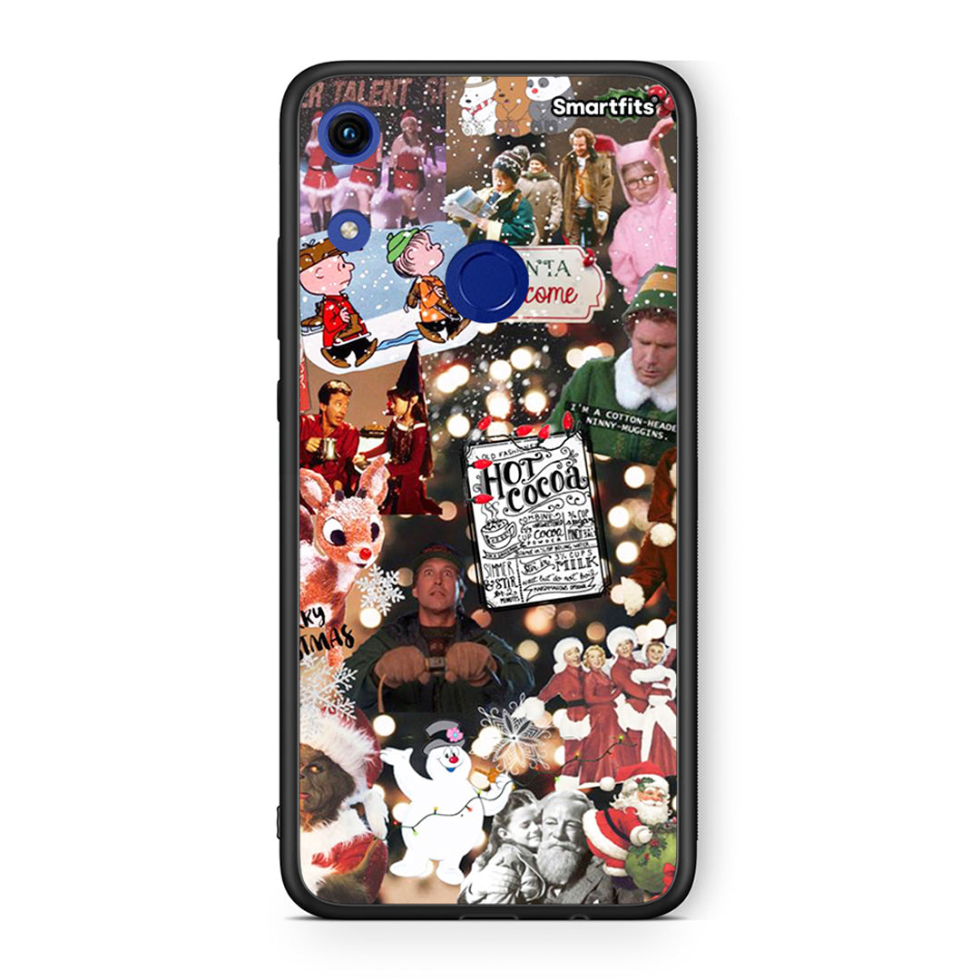 Huawei Honor 8A Xmas Movies θήκη από τη Smartfits με σχέδιο στο πίσω μέρος και μαύρο περίβλημα | Smartphone case with colorful back and black bezels by Smartfits
