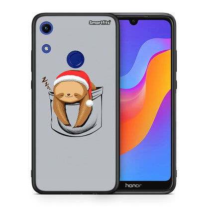 Θήκη Honor 8A Xmas Zzzz από τη Smartfits με σχέδιο στο πίσω μέρος και μαύρο περίβλημα | Honor 8A Xmas Zzzz case with colorful back and black bezels