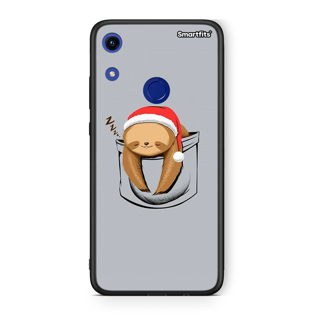Huawei Honor 8A Xmas Zzzz θήκη από τη Smartfits με σχέδιο στο πίσω μέρος και μαύρο περίβλημα | Smartphone case with colorful back and black bezels by Smartfits