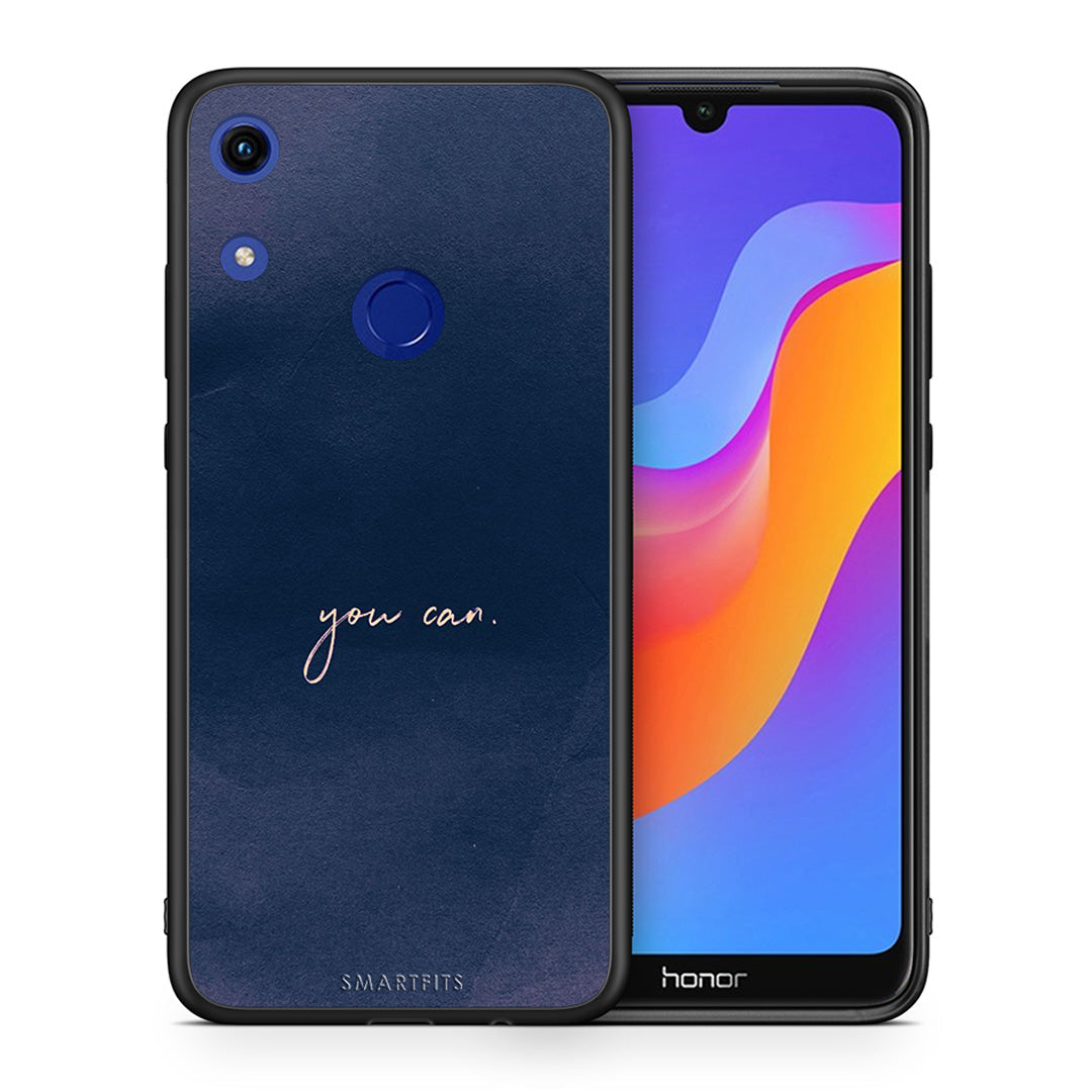 Θήκη Honor 8A You Can από τη Smartfits με σχέδιο στο πίσω μέρος και μαύρο περίβλημα | Honor 8A You Can case with colorful back and black bezels