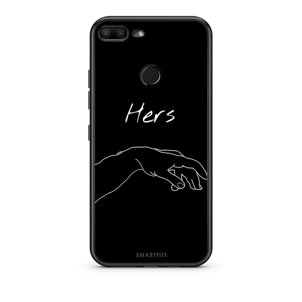 Honor 9 Lite Aeshetic Love 1 Θήκη Αγίου Βαλεντίνου από τη Smartfits με σχέδιο στο πίσω μέρος και μαύρο περίβλημα | Smartphone case with colorful back and black bezels by Smartfits