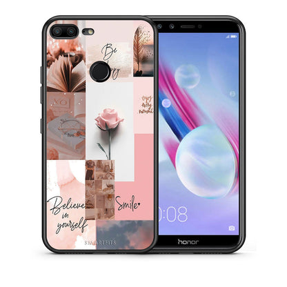 Θήκη Honor 9 Lite Aesthetic Collage από τη Smartfits με σχέδιο στο πίσω μέρος και μαύρο περίβλημα | Honor 9 Lite Aesthetic Collage case with colorful back and black bezels