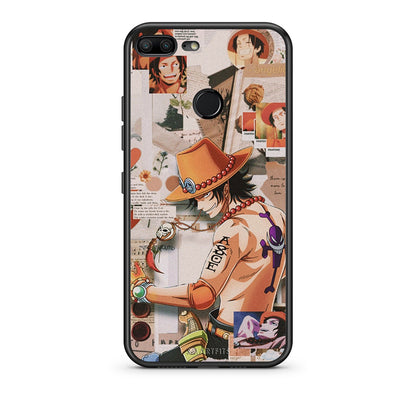 Honor 9 Lite Anime Collage θήκη από τη Smartfits με σχέδιο στο πίσω μέρος και μαύρο περίβλημα | Smartphone case with colorful back and black bezels by Smartfits