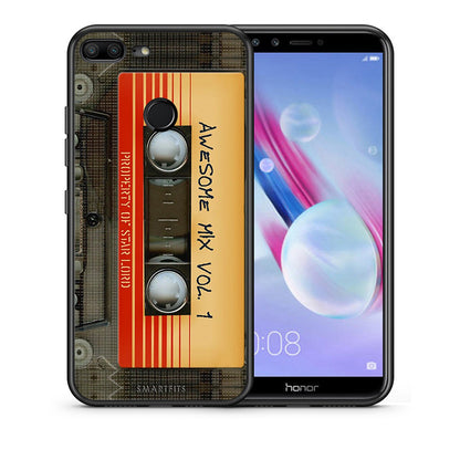 Θήκη Honor 9 Lite Awesome Mix από τη Smartfits με σχέδιο στο πίσω μέρος και μαύρο περίβλημα | Honor 9 Lite Awesome Mix case with colorful back and black bezels