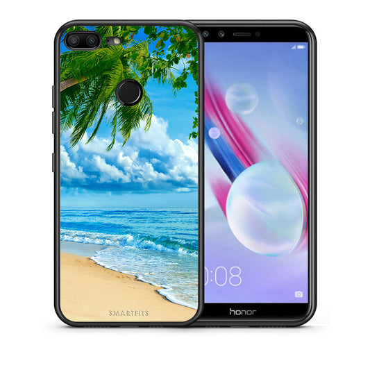 Θήκη Honor 9 Lite Beautiful Beach από τη Smartfits με σχέδιο στο πίσω μέρος και μαύρο περίβλημα | Honor 9 Lite Beautiful Beach case with colorful back and black bezels