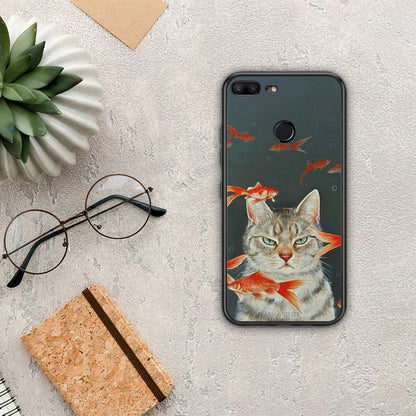 Cat Goldfish - Honor 9 Lite θήκη