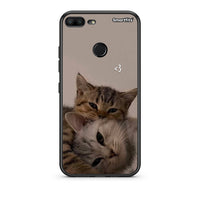 Thumbnail for Honor 9 Lite Cats In Love Θήκη από τη Smartfits με σχέδιο στο πίσω μέρος και μαύρο περίβλημα | Smartphone case with colorful back and black bezels by Smartfits