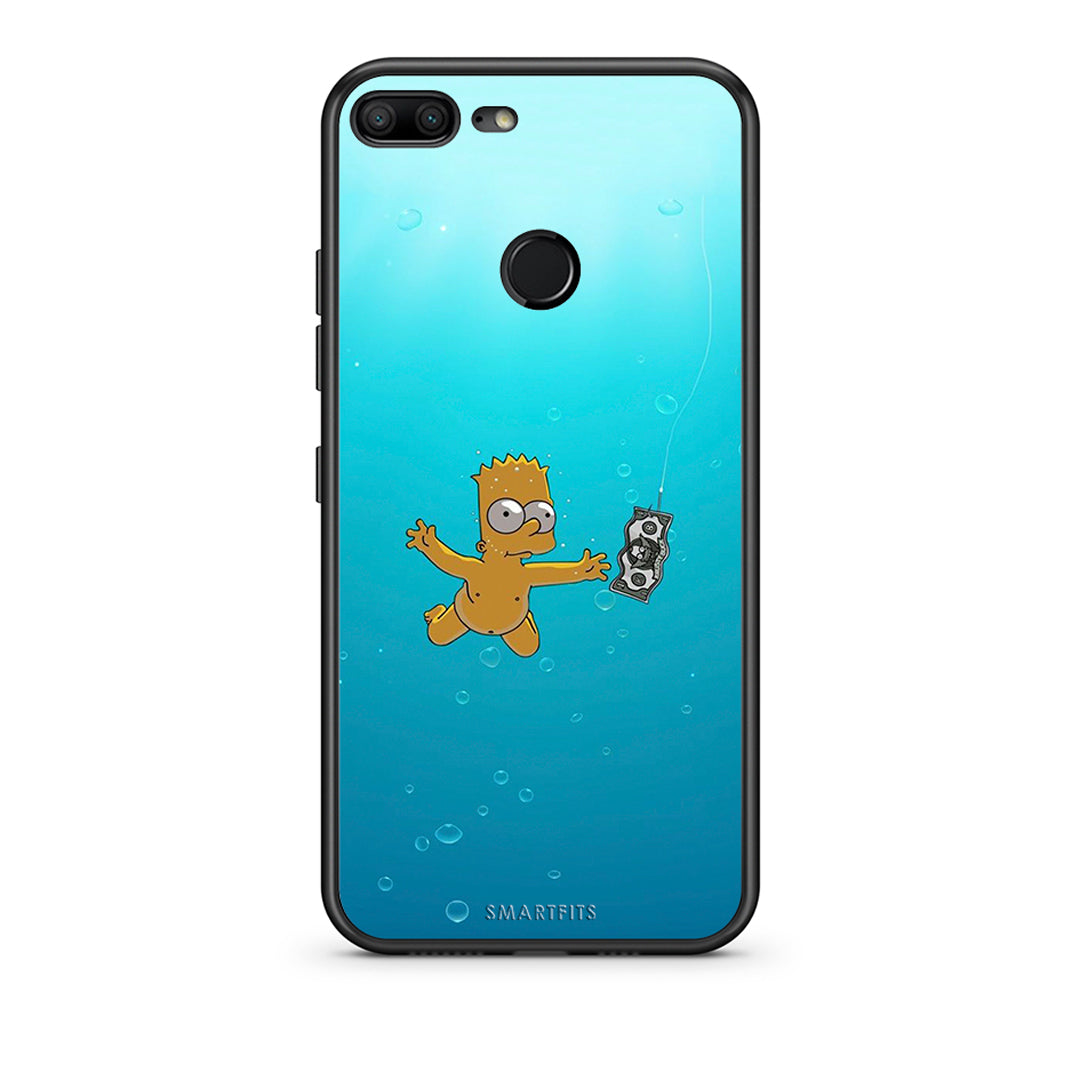 Honor 9 Lite Chasing Money θήκη από τη Smartfits με σχέδιο στο πίσω μέρος και μαύρο περίβλημα | Smartphone case with colorful back and black bezels by Smartfits