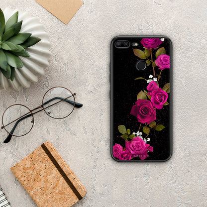 Flower Red Roses - Honor 9 Lite θήκη